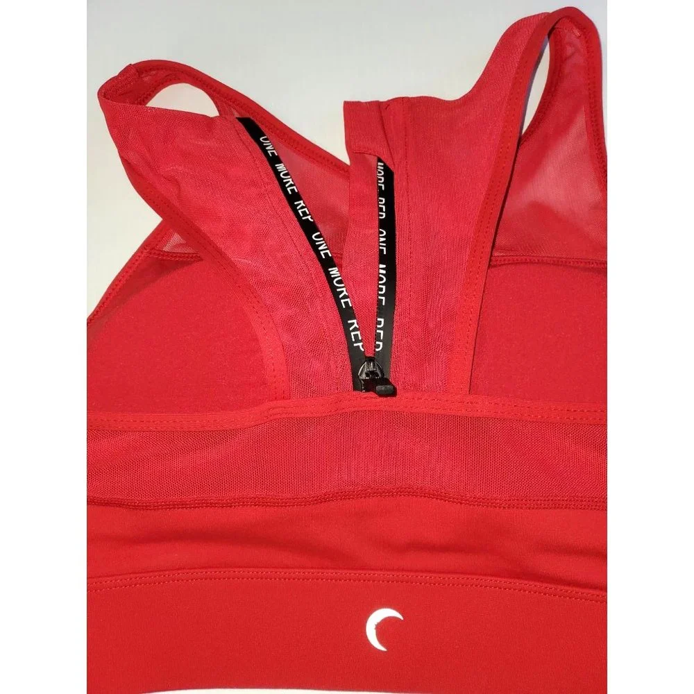 ZYIA Active Women's Red All Star Sports Bra High Impact Size Medium 1178 - Picture 7 of 10